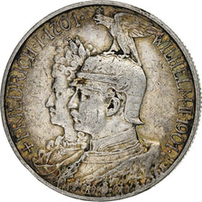 Stati tedeschi, PRUSSIA, Wilhelm II, 2 Mark, 1901, Berlin, Argento, MB+, KM:525