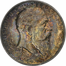 Duitse staten, BADEN, Friedrich I, 2 Mark, 1902, Stuttgart, Zilver, ZF, KM:271