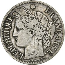 Frankreich, 2 Francs, Cérès, 1871, Bordeaux, Silber, S+, KM:817.2