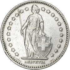 Suiza, 2 Francs, 1928, Bern, Plata, BC+, KM:21