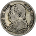 Italiaanse staten, Pius IX, Lira, 1866, Rome, Zilver, FR+