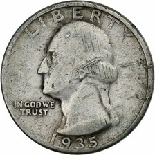 United States, Quarter, Washington Quarter, 1935, U.S. Mint, Silver, VF(30-35)