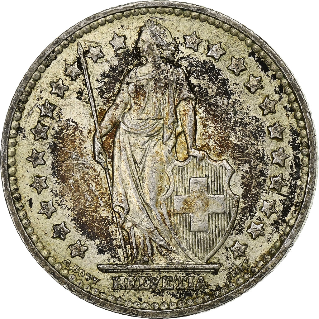 Switzerland, Franc, 1957, Bern, Silver, EF(40-45), KM:24