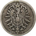 GERMANY - EMPIRE, Wilhelm I, Mark, 1875, Stuttgart, Silver, VF(20-25), KM:7