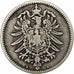 GERMANY - EMPIRE, Wilhelm I, Mark, 1876, Berlin, Silver, VF(20-25), KM:7