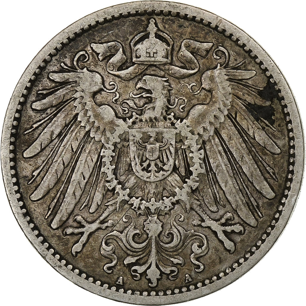 NIEMCY - IMPERIUM, Wilhelm II, Mark, 1893, Berlin, Srebro, VF(30-35), KM:14
