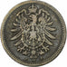 GERMANY - EMPIRE, Wilhelm I, 20 Pfennig, 1875, Hamburg, Silber, S+, KM:5
