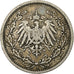 ALEMANIA - IMPERIO, 1/2 Mark, 1905, Berlin, Plata, BC+, KM:17