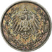 GERMANY - EMPIRE, 1/2 Mark, 1912, Muldenhütten, Silver, EF(40-45), KM:17