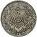 GERMANY - EMPIRE, 1/2 Mark, 1915, Munich, Silver, EF(40-45), KM:17