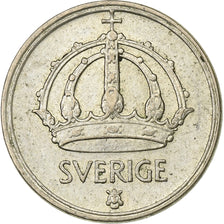 Sweden, Gustaf V, 25 Öre, 1950, Silver, EF(40-45), KM:816