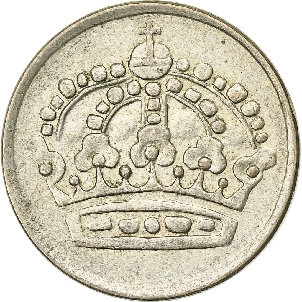 Suède, Gustaf VI, 25 Öre, 1954, Argent, TTB, KM:824