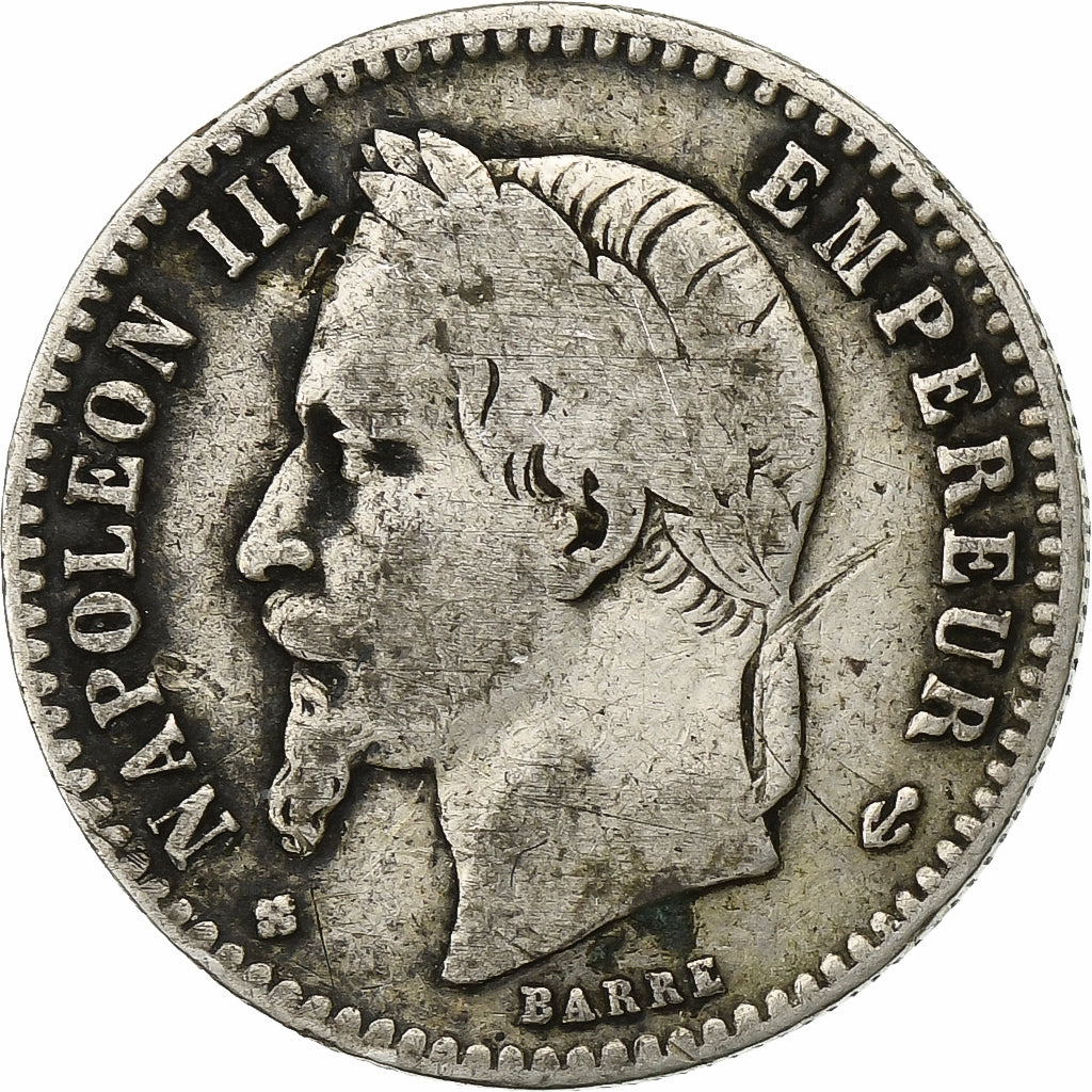 France, Napoleon III, 50 Centimes, 1867, Strasbourg, Silver, VF(20-25)