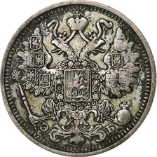 Russie, Nicholas II, 15 Kopeks, 1912, Saint-Pétersbourg, Argent, TB+, KM:21a.2