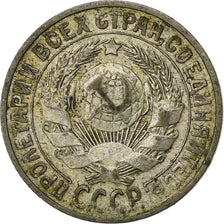Rusia, 15 Kopeks, 1927, Saint Petersburg, Plata, BC+, KM:87