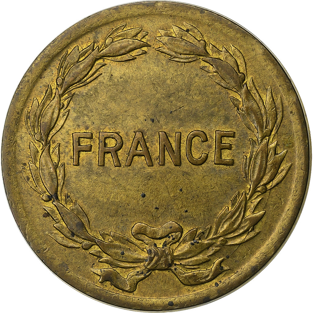 Francja, 2 Francs, France Libre, 1944, Philadelphia, Mosiądz, AU(50-53)