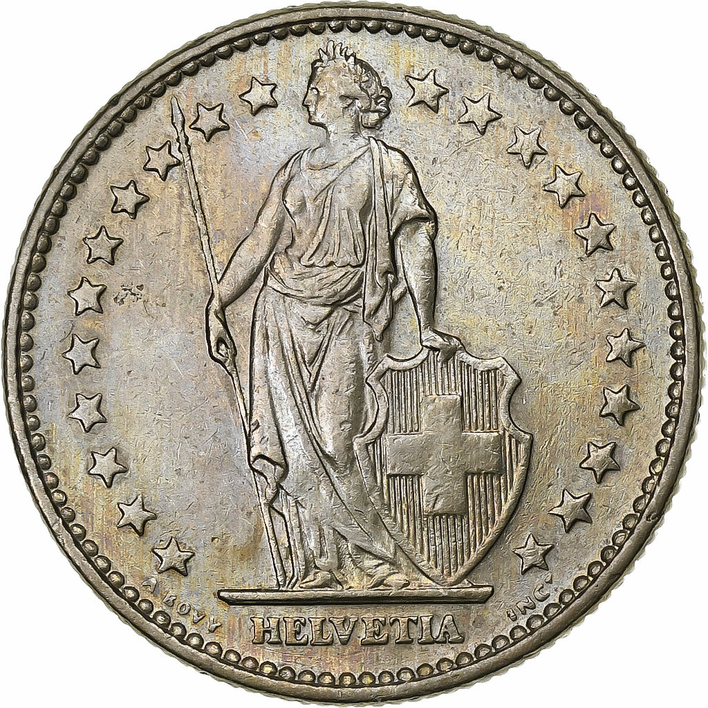 Svizzera, 2 Francs, 1968, Bern, Rame-nichel, SPL-, KM:21a.1