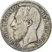 België, Leopold II, Franc, 1887, Zilver, FR, KM:29.1