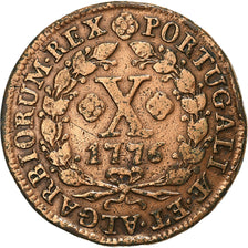 Brazil, Jose I, 10 Reis, 1776, Copper, VF(20-25), KM:174.2