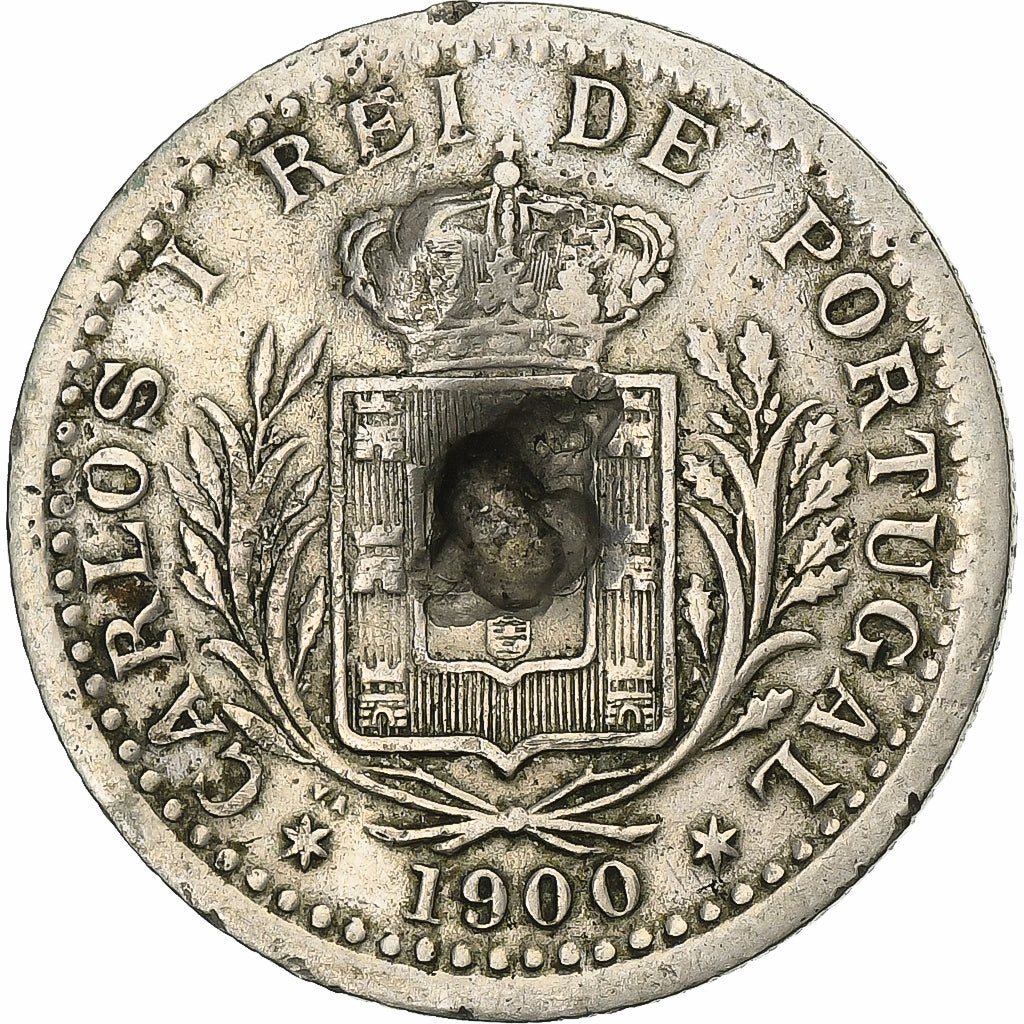 Portugal, Carlos I, 100 Reis, 1900, Cupro-nickel, TB, KM:546