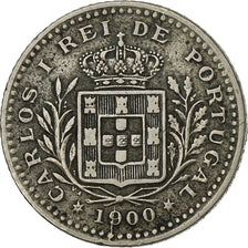 Portugal, Carlos I, 50 Reis, 1900, Copper-nickel, VF(30-35), KM:545