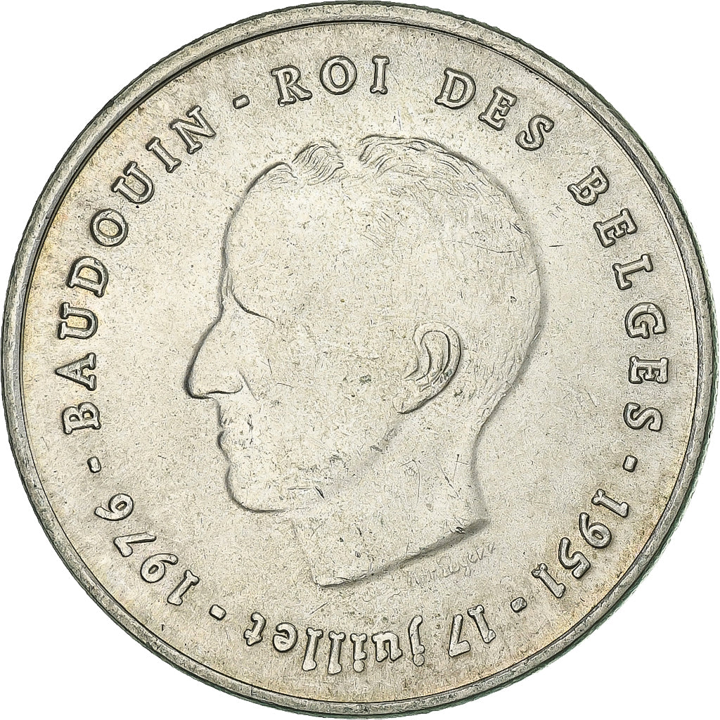 Belgium, Baudouin I, 250 Francs, 1976, Brussels, Silver, EF(40-45)