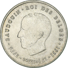 Belgium, Baudouin I, 250 Francs, 1976, Brussels, Silver, EF(40-45)