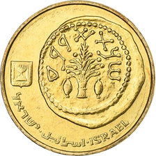 Israel, 5 Agorot, 2000, Aluminum-Bronze, MS(60-62), KM:157