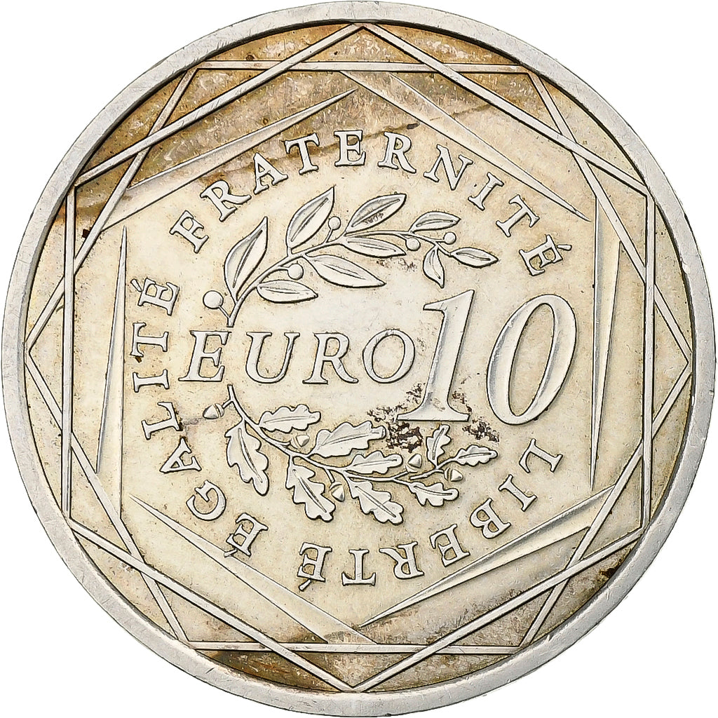 France, 10 Euro, 2009, Paris, Silver, AU(55-58), KM:1580