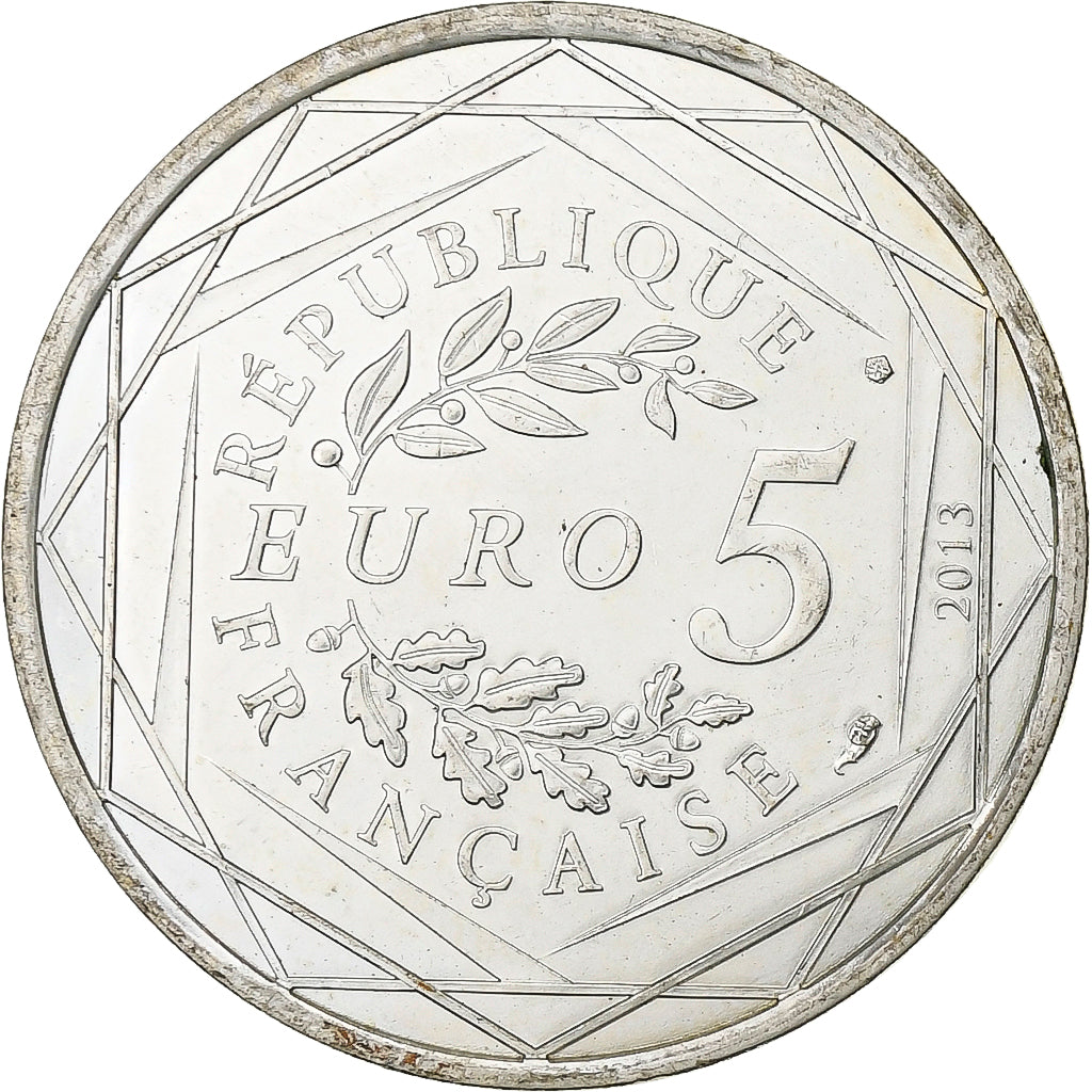 Francja, 5 Euros, Liberté, 2013, Srebro, AU(55-58), Gadoury:EU647
