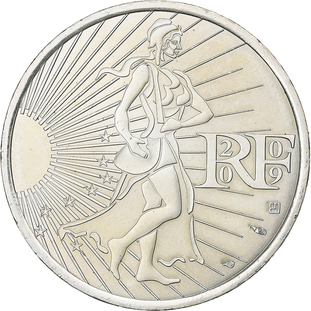 France, 10 Euro, 2009, Silver, MS(63), Gadoury:EU337, KM:1580