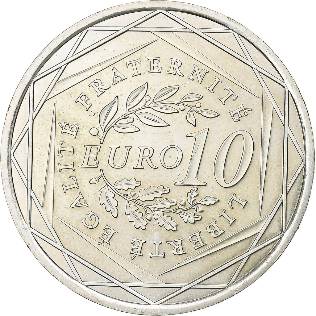 France, 10 Euro, 2009, Silver, MS(63), Gadoury:EU337, KM:1580