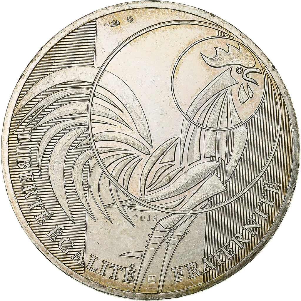France, 10 Euro, 2016, Silver, MS(60-62), Gadoury:EU797