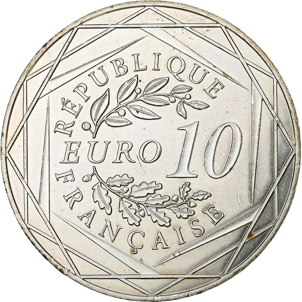 France, 10 Euro, 2016, Silver, MS(60-62), Gadoury:EU797