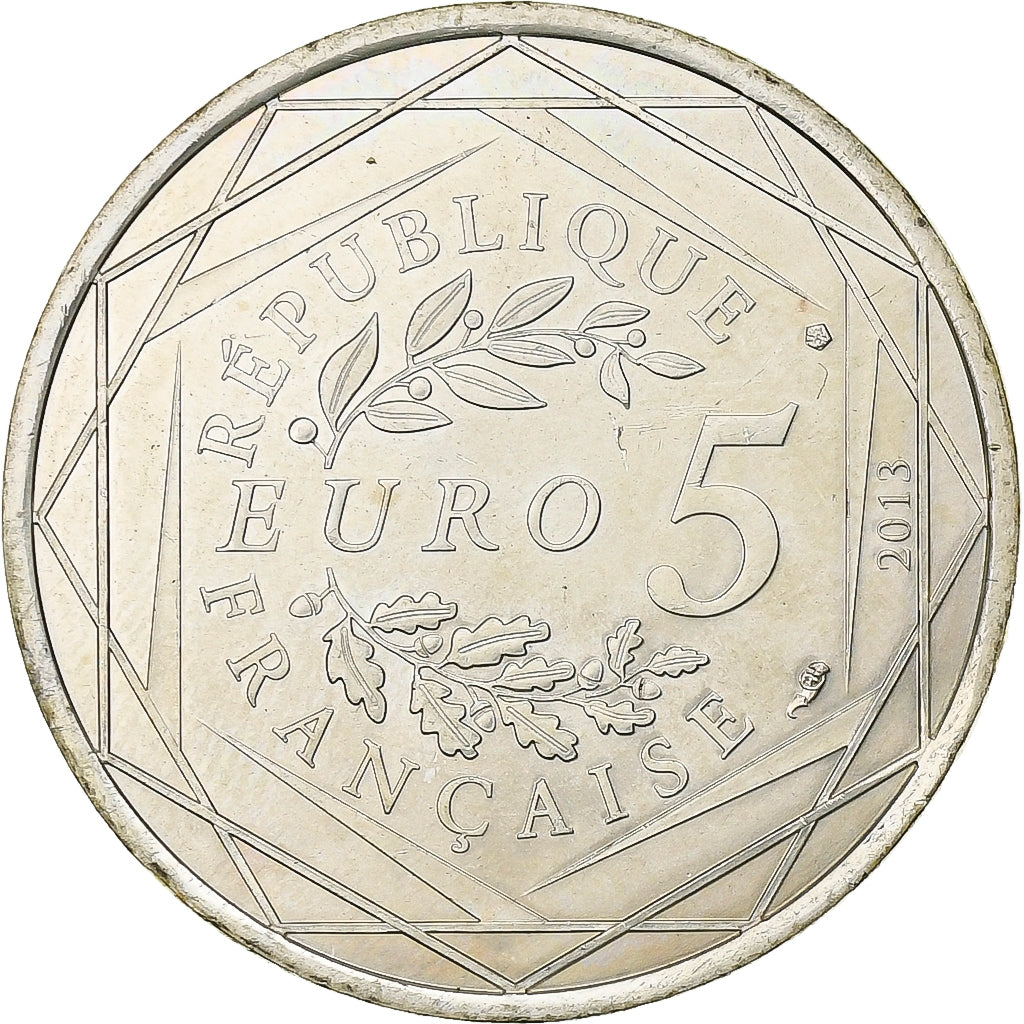 Francia, 5 Euros, Liberté, 2013, Plata, EBC+, Gadoury:EU647