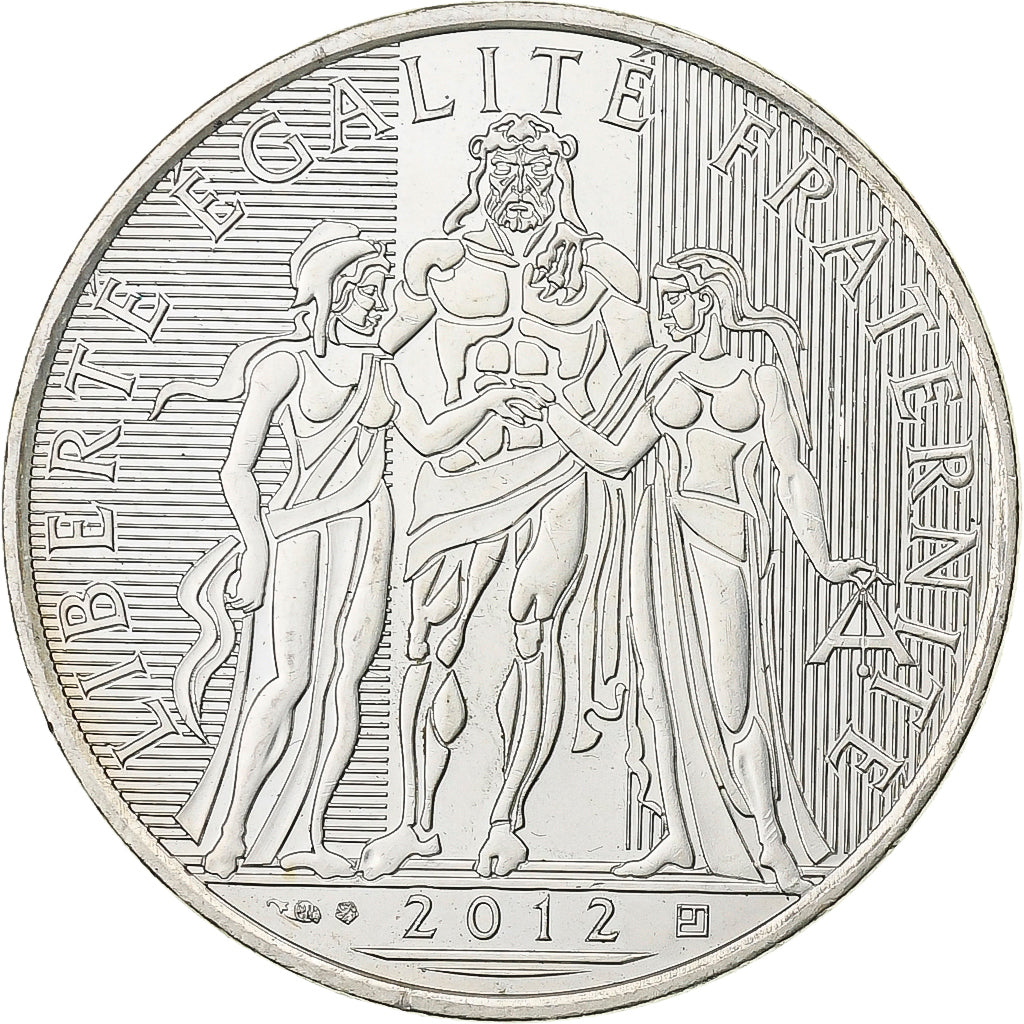 Francia, 10 Euro, 2012, Paris, Plata, EBC, Gadoury:EU 516, KM:2073