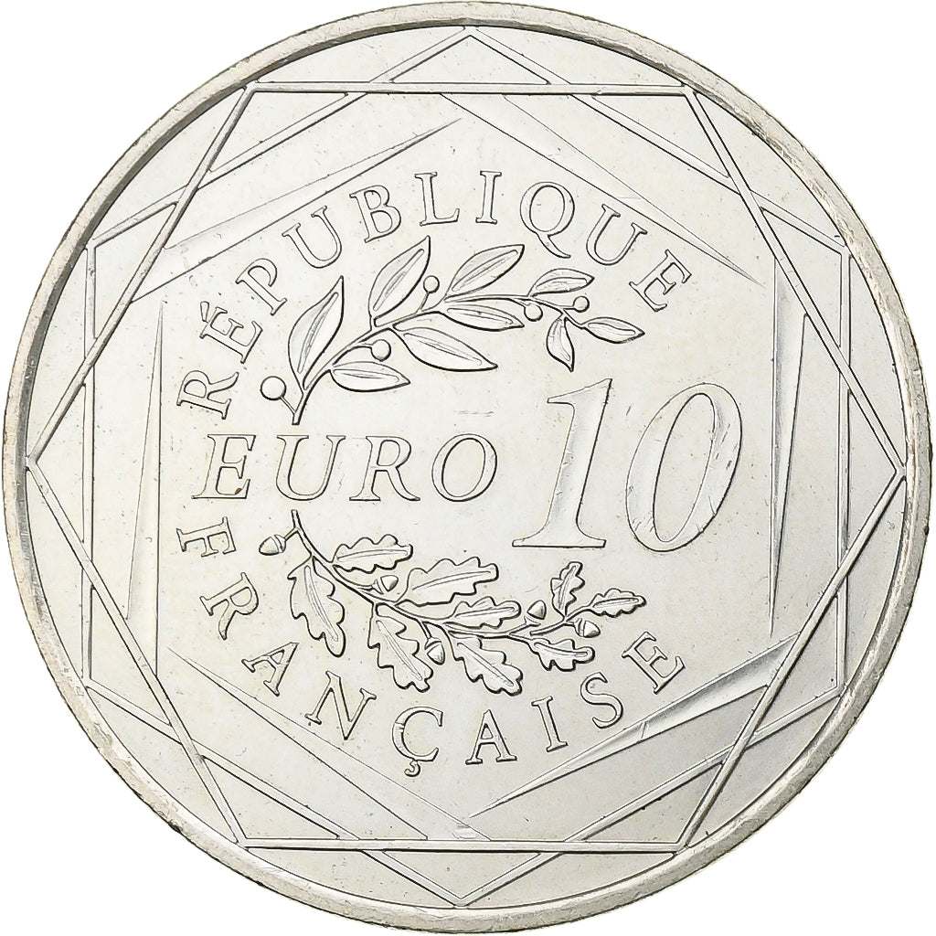 Francia, 10 Euro, 2012, Paris, Plata, EBC, Gadoury:EU 516, KM:2073