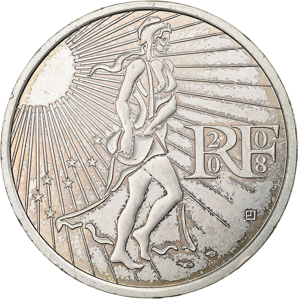 Francja, 15 Euro, 2008, Srebro, MS(63), Gadoury:EU288, KM:1535