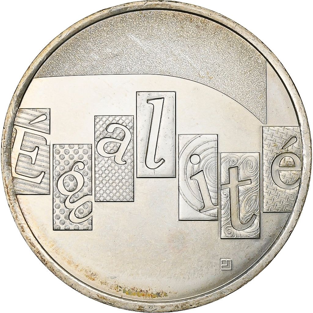 France, 5 Euros, Egalite, 2013, AU(55-58), Silver