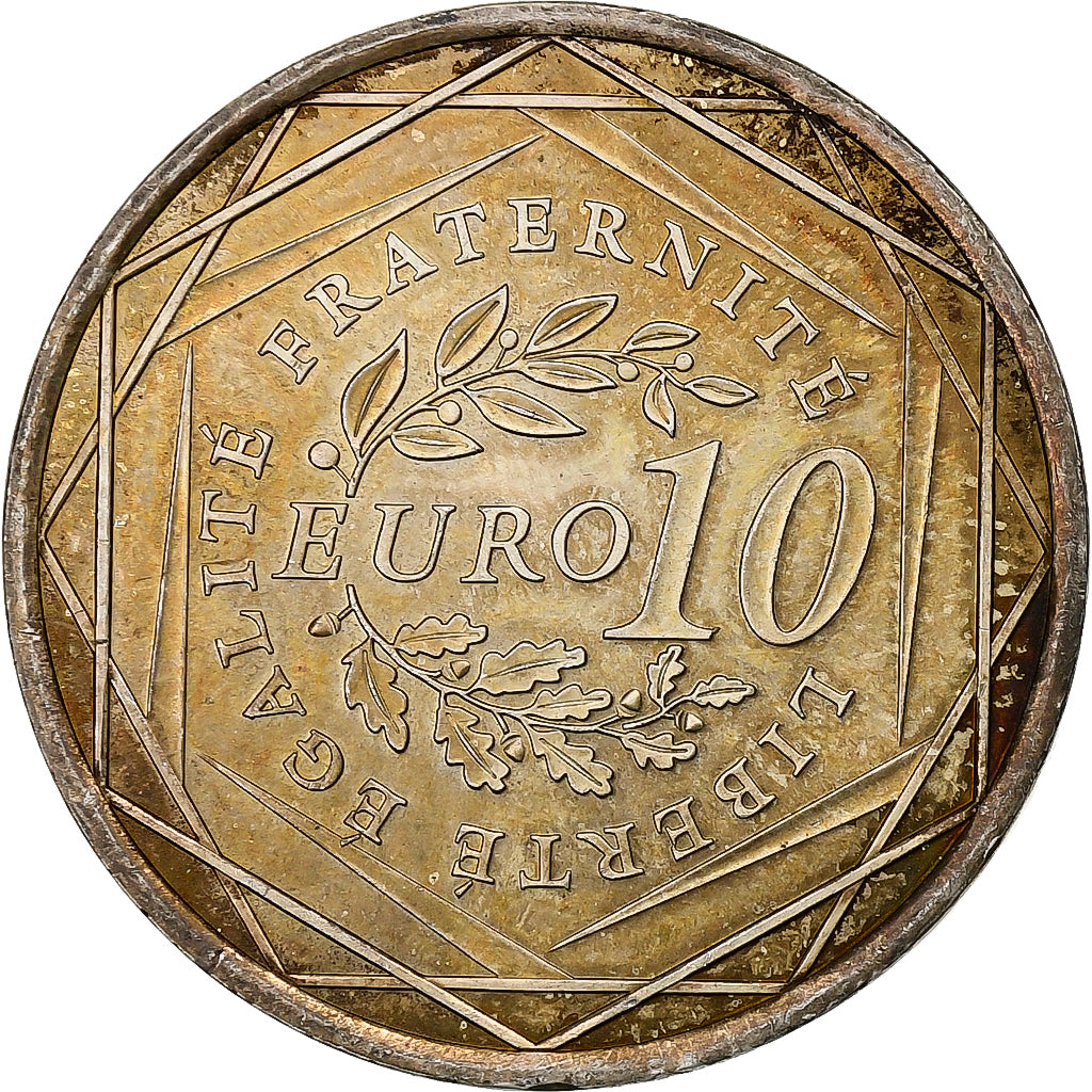 France, 10 Euro, 2009, Silver, MS(60-62), Gadoury:EU337, KM:1580