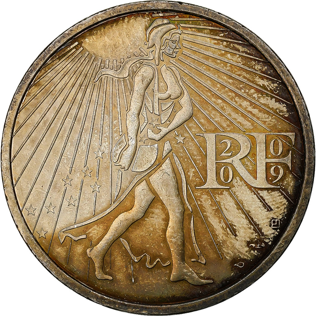 France, 25 Euro, 2009, Silver, MS(60-62), Gadoury:EU338, KM:1581
