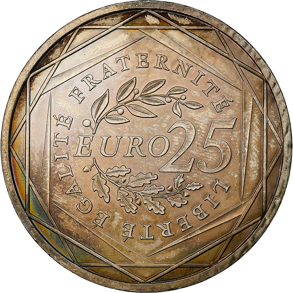 France, 25 Euro, 2009, Silver, MS(60-62), Gadoury:EU338, KM:1581