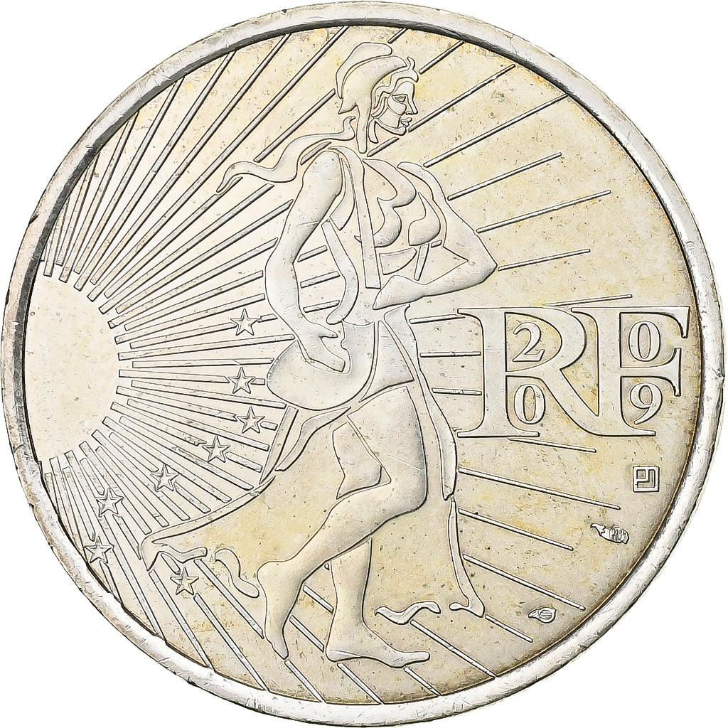 France, 10 Euro, 2009, Silver, AU(55-58), Gadoury:EU337, KM:1580