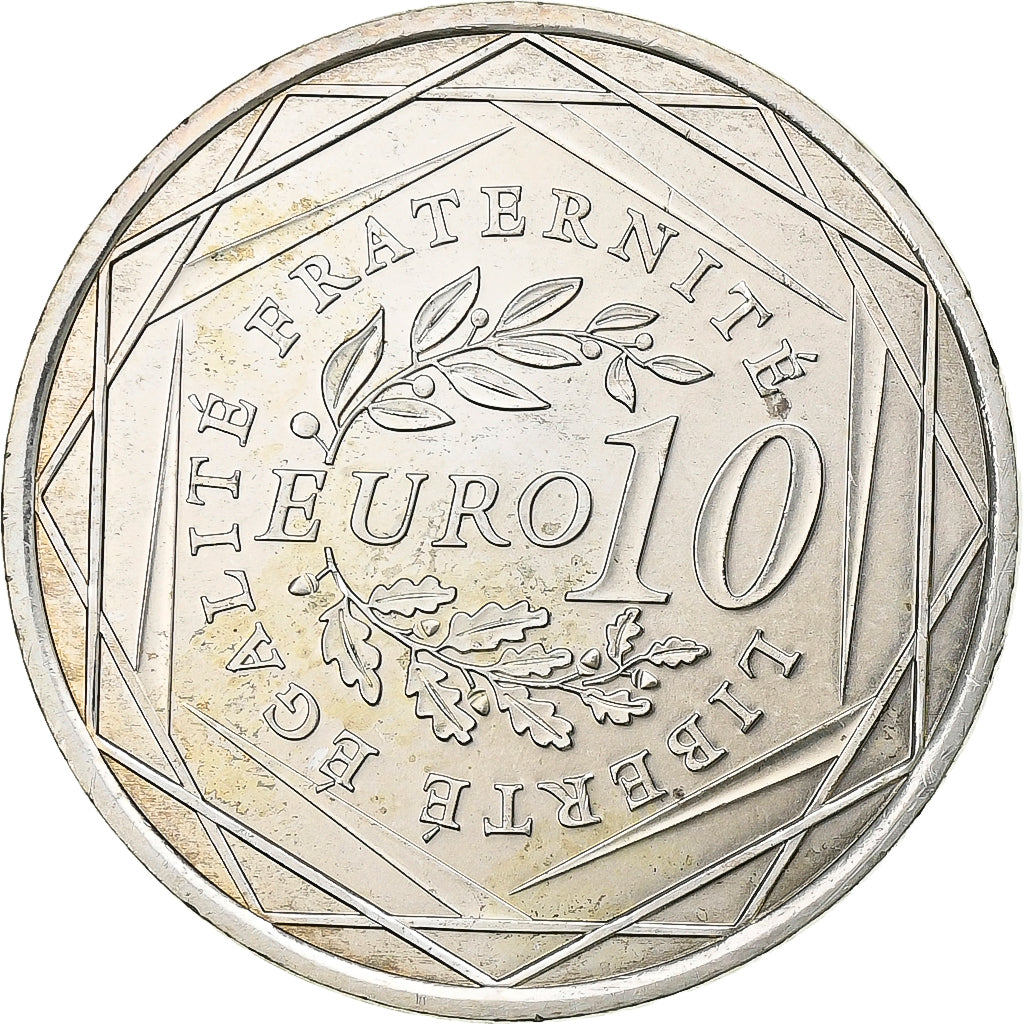 France, 10 Euro, 2009, Silver, AU(55-58), Gadoury:EU337, KM:1580