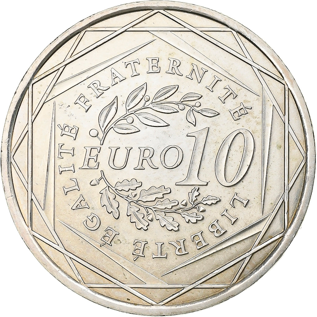 France, 10 Euro, 2009, Silver, MS(60-62), Gadoury:EU337, KM:1580