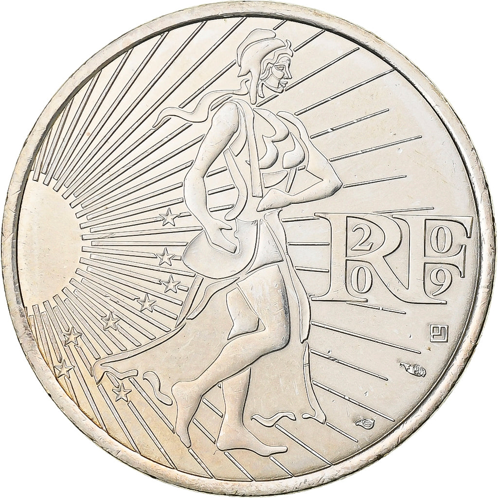 France, 10 Euro, 2009, Silver, MS(64), Gadoury:EU337, KM:1580