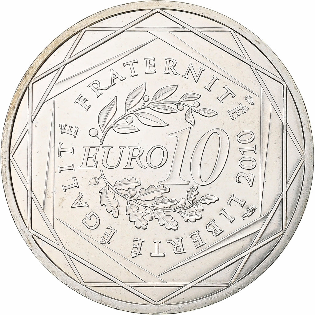 France, 10 Euro, Pays De La Loire, 2010, Paris, Argent, SUP, KM:1665