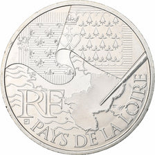 France, 10 Euro, Pays De La Loire, 2010, Paris, Argent, SUP, KM:1665