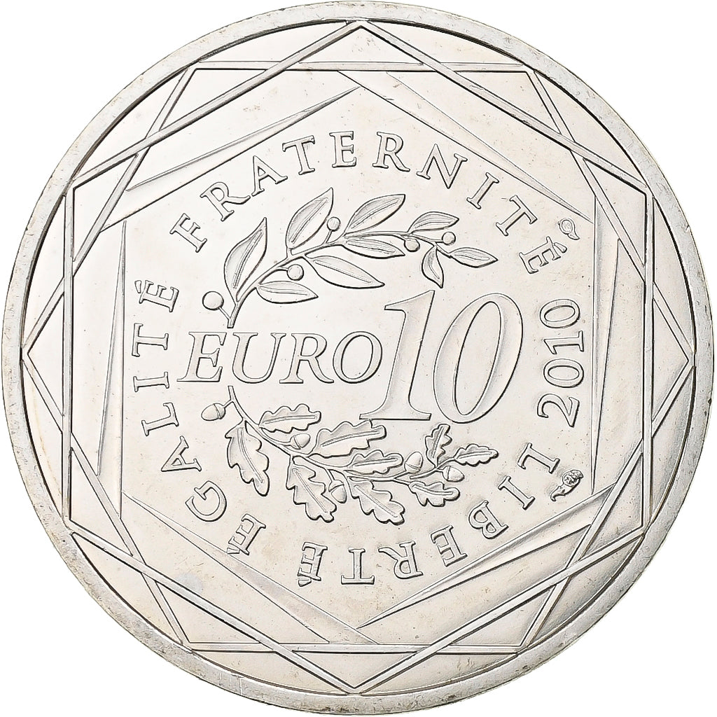 France, 10 Euro, Pays De La Loire, 2010, Paris, Argent, SUP, KM:1665