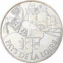 France, 10 Euro, Pays De La Loire, 2011, Paris, Silver, MS(60-62), KM:1746